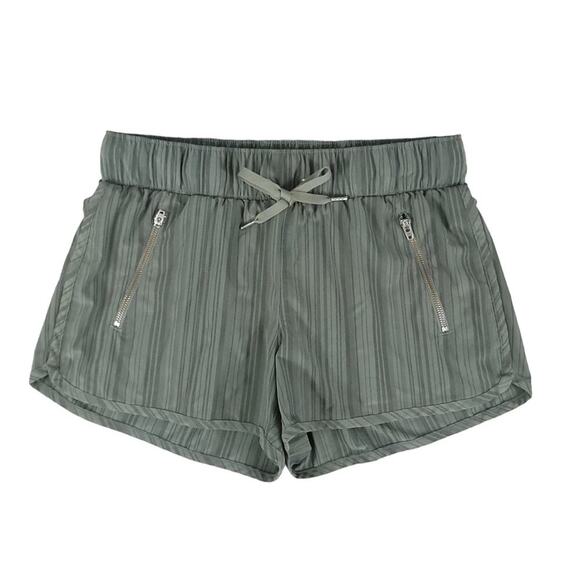 Athleta Stripe Sway Shorts Running Green Stripe Athletic Running - Picture 1 of 8